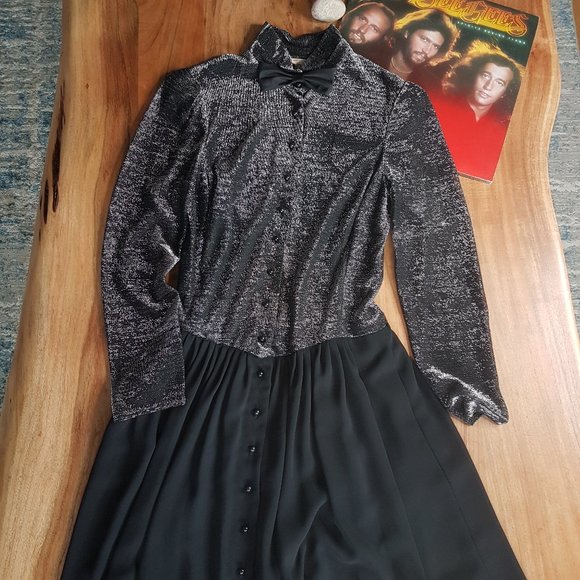 70s / 80s Vintage Randy Collection Chiffon Dress - Picture 1 of 16